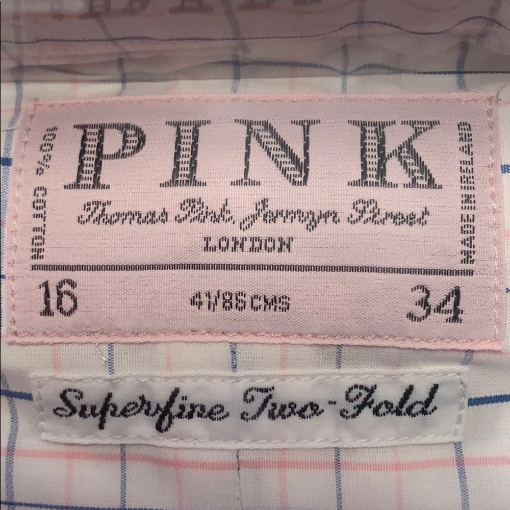 PINK from London 16/34 dress shirt - Picture 4 of 4